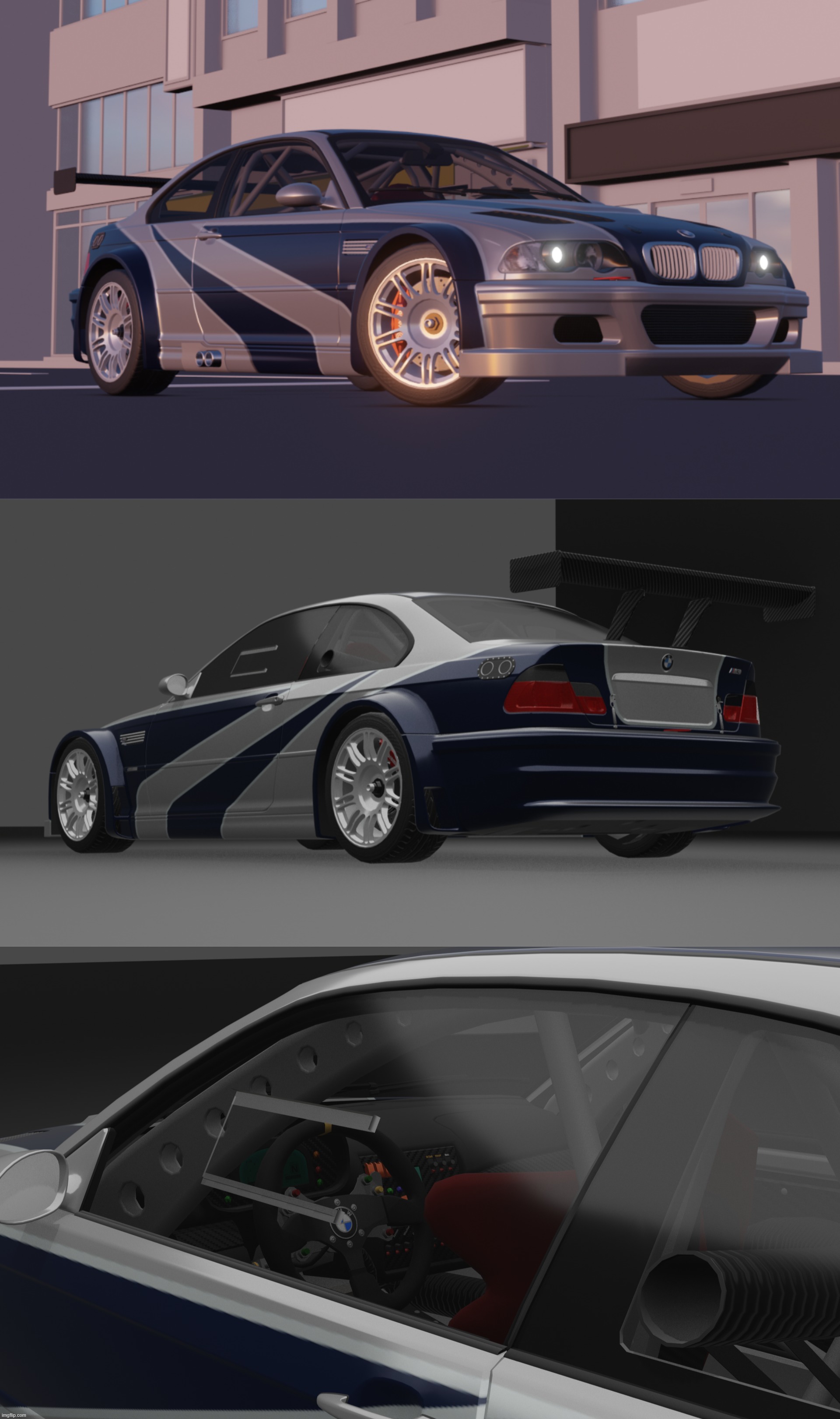 Might not be a drawing, but I've been getting back in the saddle with Blender, ad I've managed to rig this car model | made w/ Imgflip meme maker