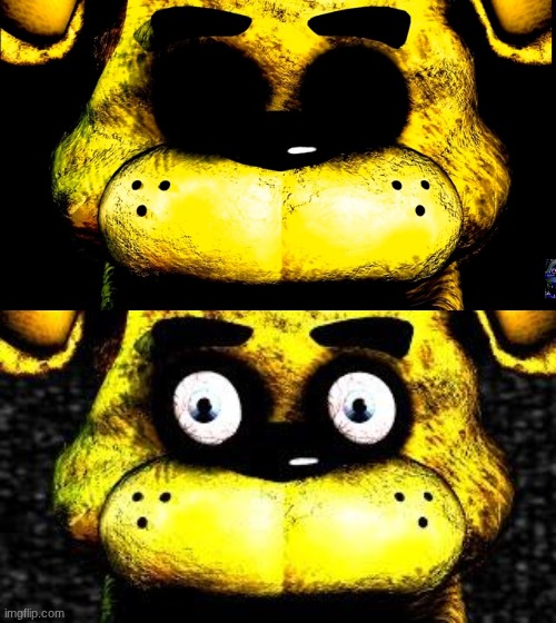 when It wasn't just a fart | image tagged in golden freddy jumpscare fnaf 1,golden freddy | made w/ Imgflip meme maker