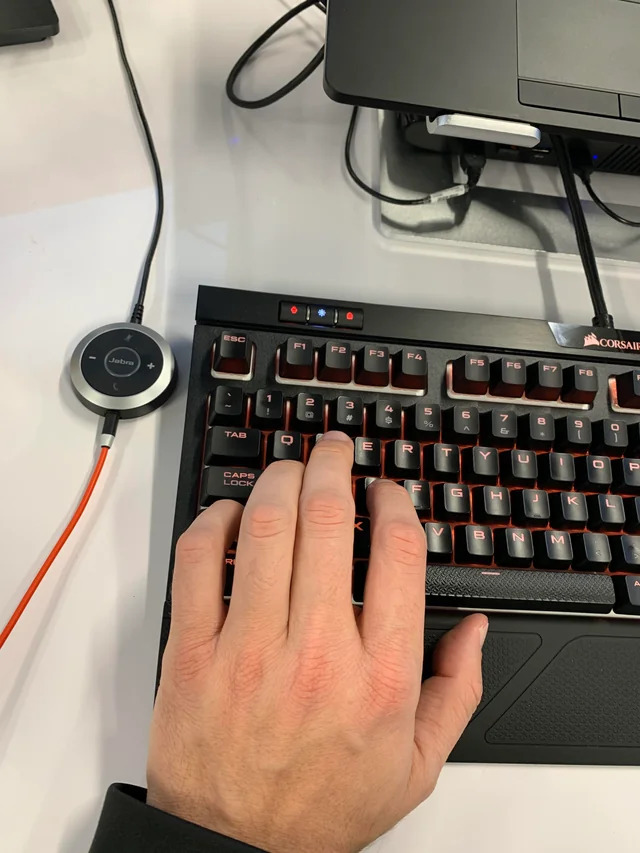 WASD Keyboard Hand Resting Position Blank Meme Template