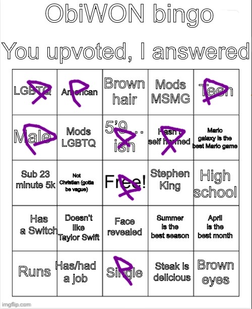 ObiWON bingo | image tagged in obiwon bingo | made w/ Imgflip meme maker
