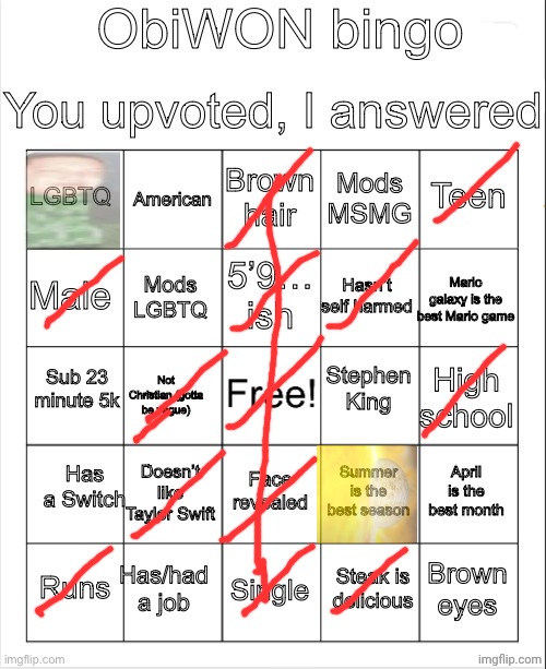 ObiWON bingo | image tagged in obiwon bingo | made w/ Imgflip meme maker