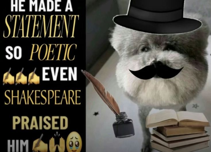 he made a statement so poetic Blank Meme Template