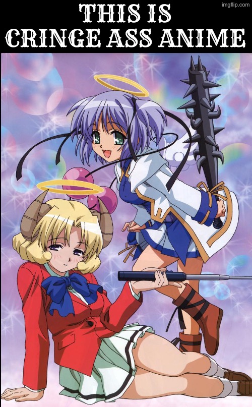 Raymon, Celine and ashley | THIS IS CRINGE ASS ANIME | made w/ Imgflip meme maker