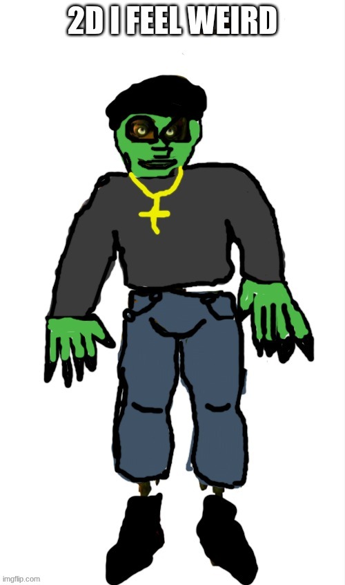 I drew Murdoc over springtrap | made w/ Imgflip meme maker