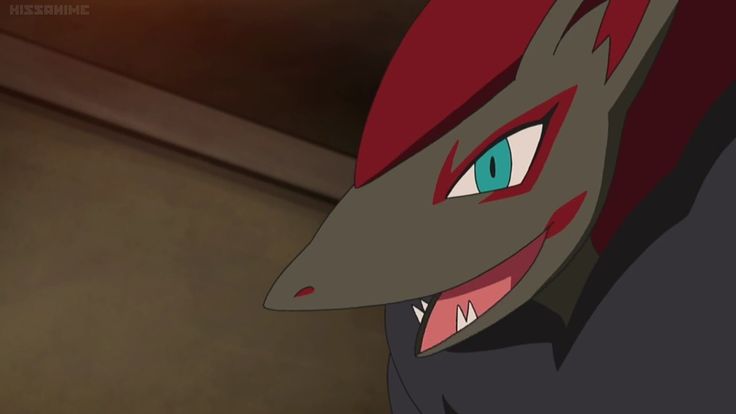 Surprised Happy Zoroark. Blank Meme Template
