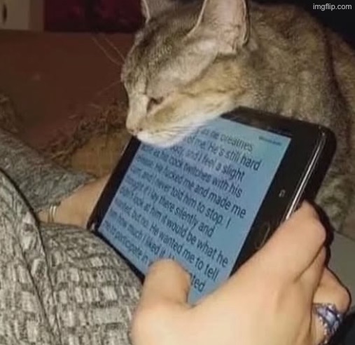 she’s reading with me <3 | made w/ Imgflip meme maker
