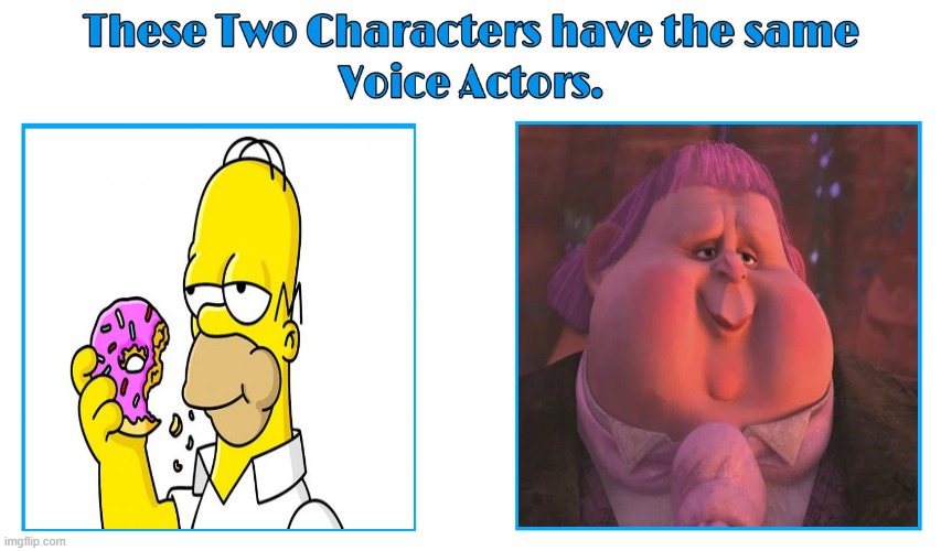 same voice actor | image tagged in same voice actor,the simpsons,dreamworks,puss in boots the last wish,jack horner,homer simpson | made w/ Imgflip meme maker