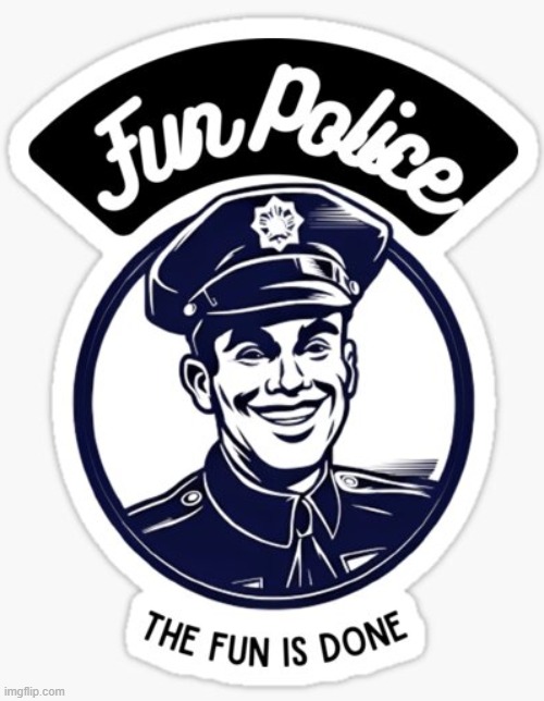 fun police | image tagged in fun police | made w/ Imgflip meme maker