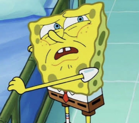 SpongeBob Looking Up Blank Meme Template