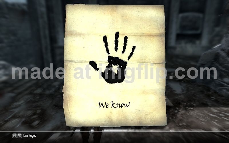 skyrim: We know | image tagged in skyrim we know | made w/ Imgflip meme maker