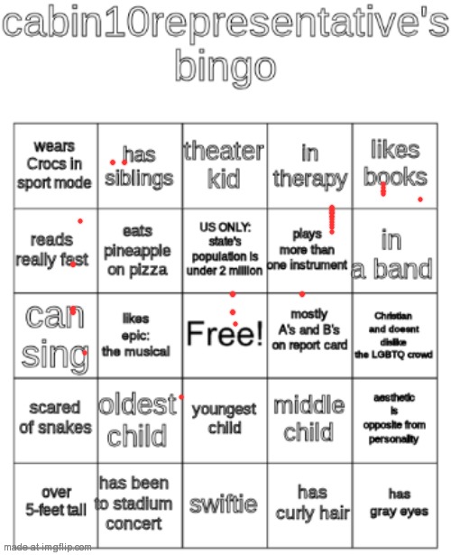 cabin10representative's bingo | image tagged in cabin10representative's bingo | made w/ Imgflip meme maker