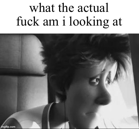 What the actual fuck am I looking at | image tagged in what the actual fuck am i looking at | made w/ Imgflip meme maker