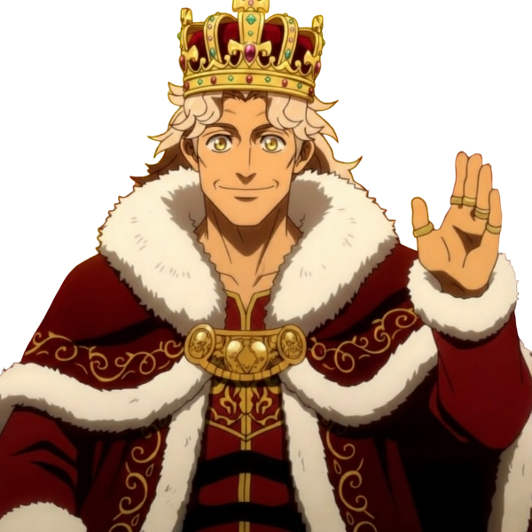 King from Anime Blank Meme Template