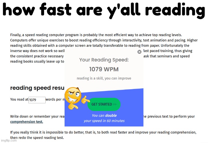 splendid. | how fast are y'all reading | image tagged in e | made w/ Imgflip meme maker