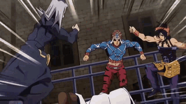 Jojo fight Blank Meme Template