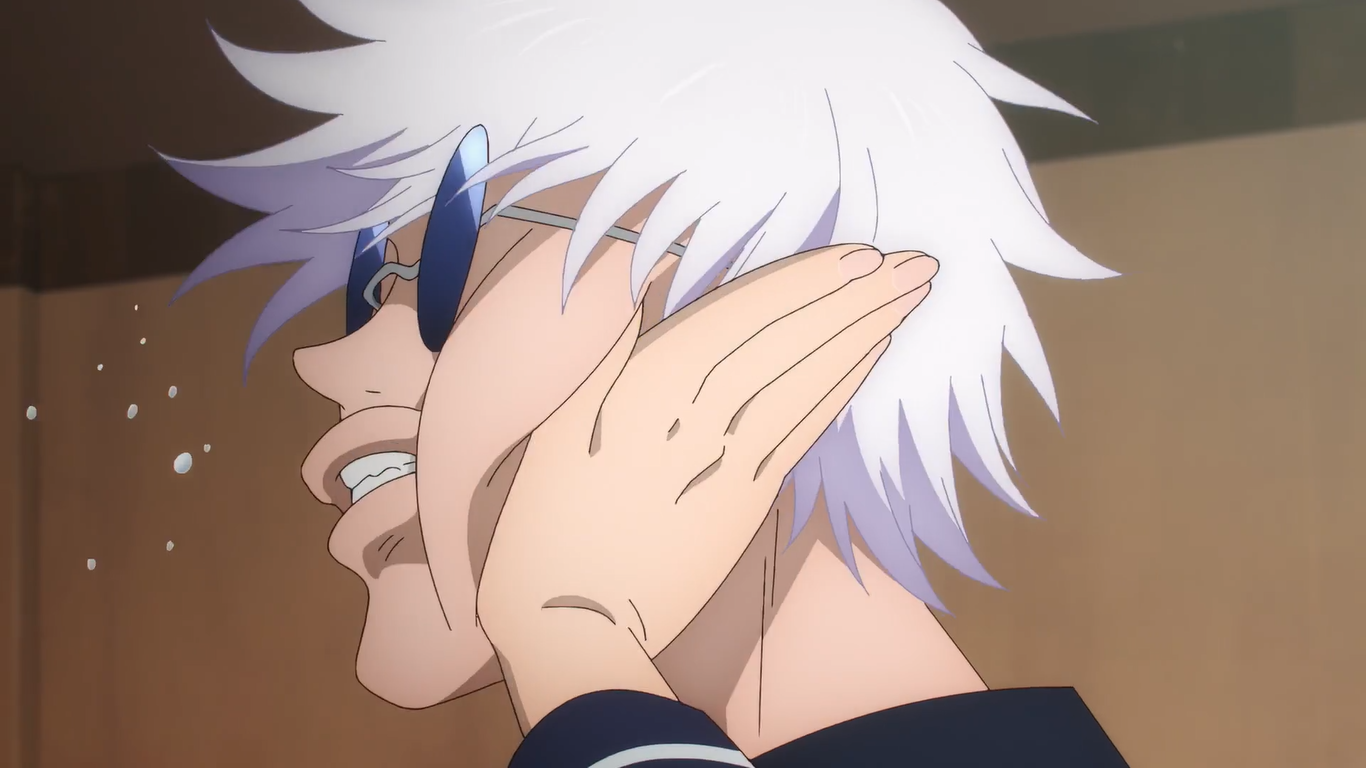 Gojo getting slapped Blank Meme Template