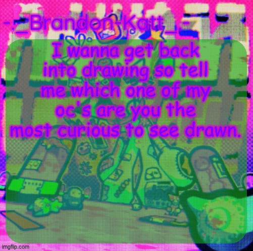 rat's femt temp | I wanna get back into drawing so tell me which one of my oc's are you the most curious to see drawn. | image tagged in rat's femt temp | made w/ Imgflip meme maker