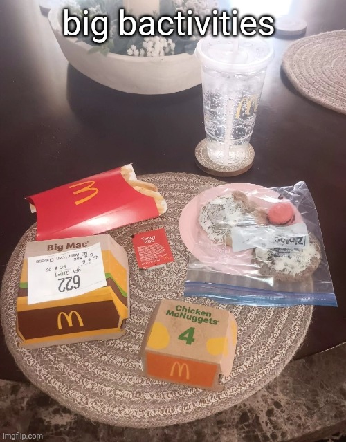 I'm eating good frfr | big bactivities | made w/ Imgflip meme maker