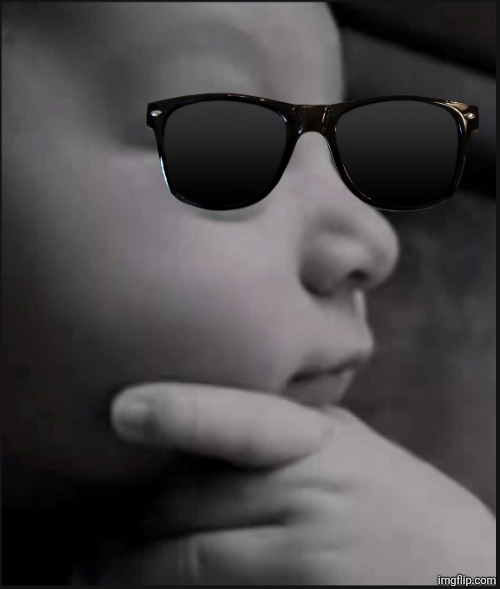 Thinking baby | image tagged in thinking baby | made w/ Imgflip meme maker