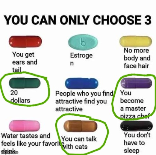 you can only choose 3 | image tagged in you can only choose 3 | made w/ Imgflip meme maker