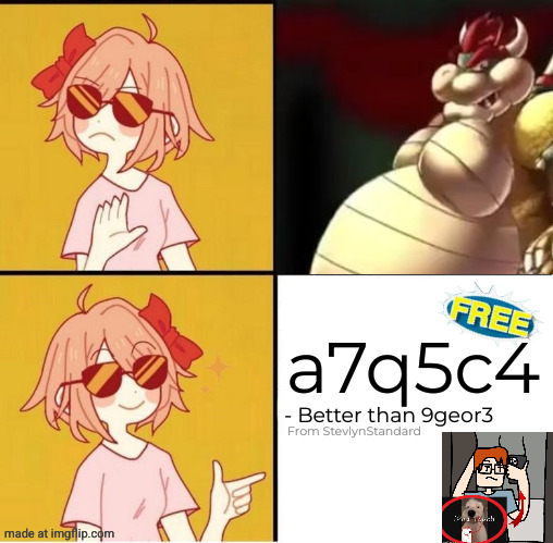 Sayori Drake | - Better than 9geor3 a7q5c4 From StevlynStandard | image tagged in sayori drake | made w/ Imgflip meme maker