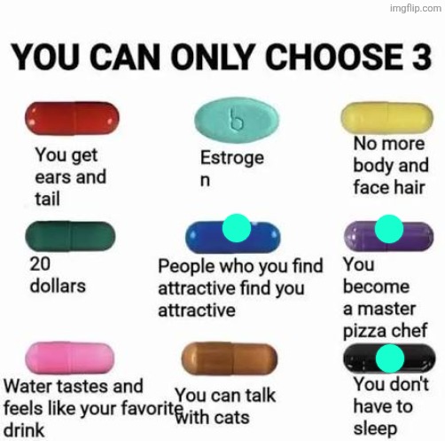 that's just me though | image tagged in you can only choose 3 | made w/ Imgflip meme maker