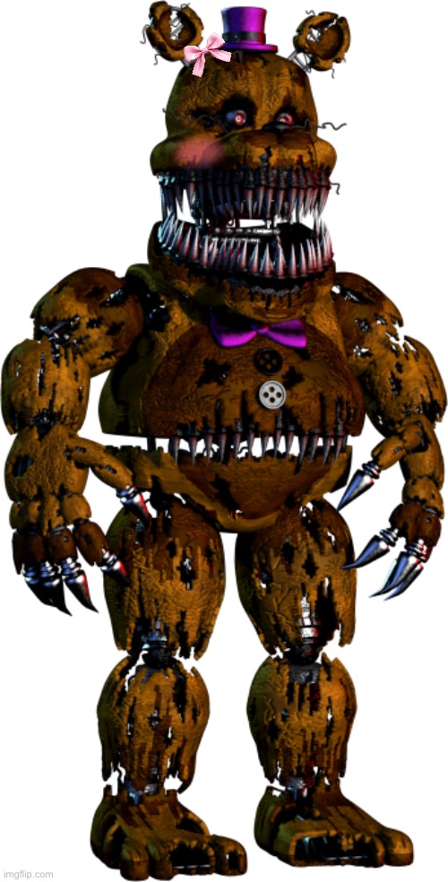 mfs will say “hear me out” and then it’s just this | image tagged in nightmare fredbear | made w/ Imgflip meme maker