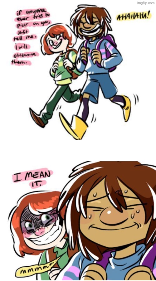 Frisk reminds me of Dora the explorer | made w/ Imgflip meme maker