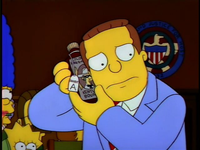 Lionel Hutz bourbon Blank Meme Template