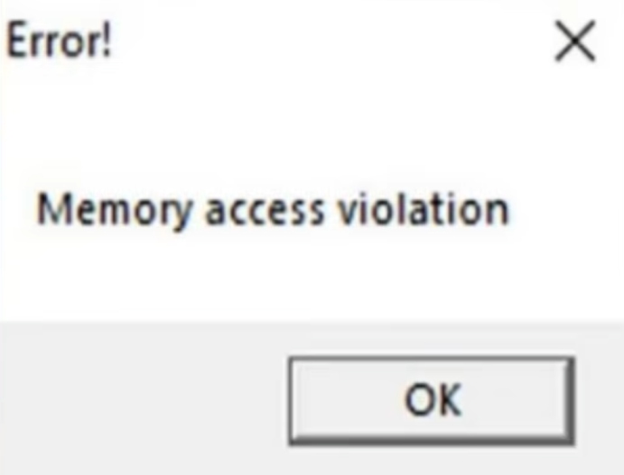 Memory access violation Blank Meme Template