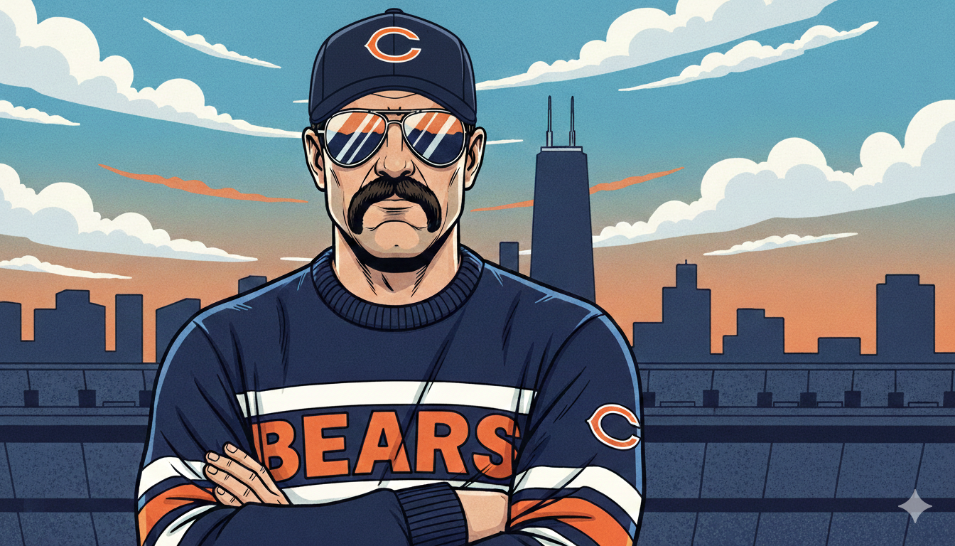 Ben Johnson as Mike Ditka Blank Meme Template