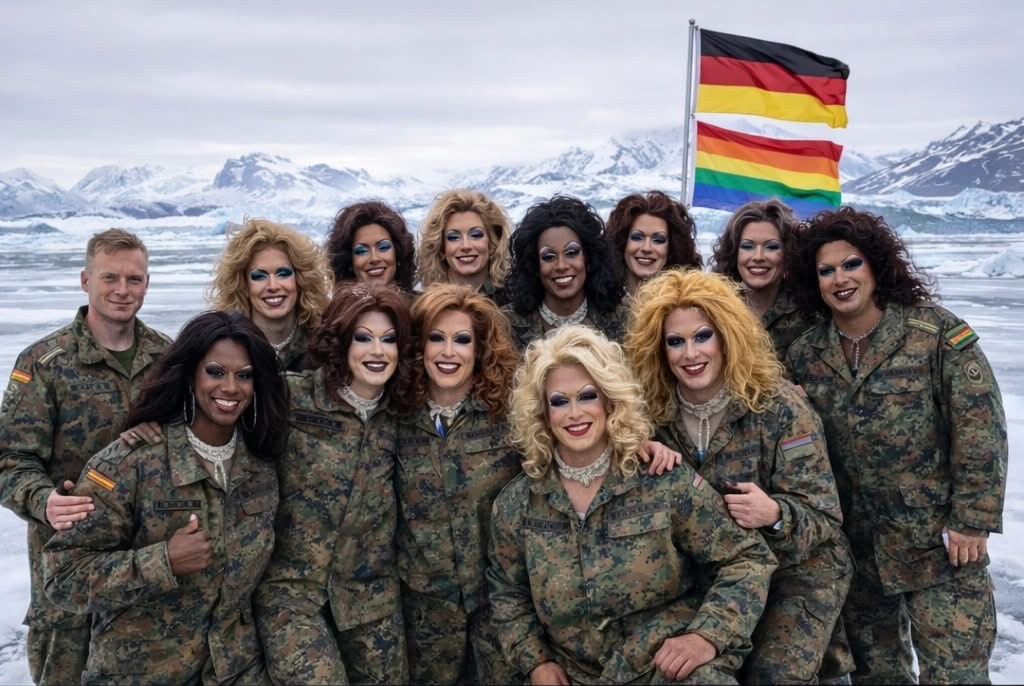 German soldiers in Greenland Blank Meme Template