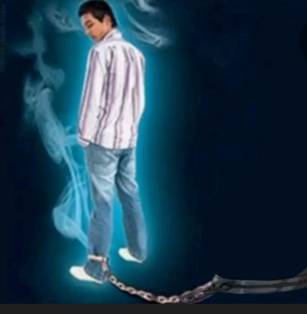 Man looking back with ball and chain Blank Meme Template