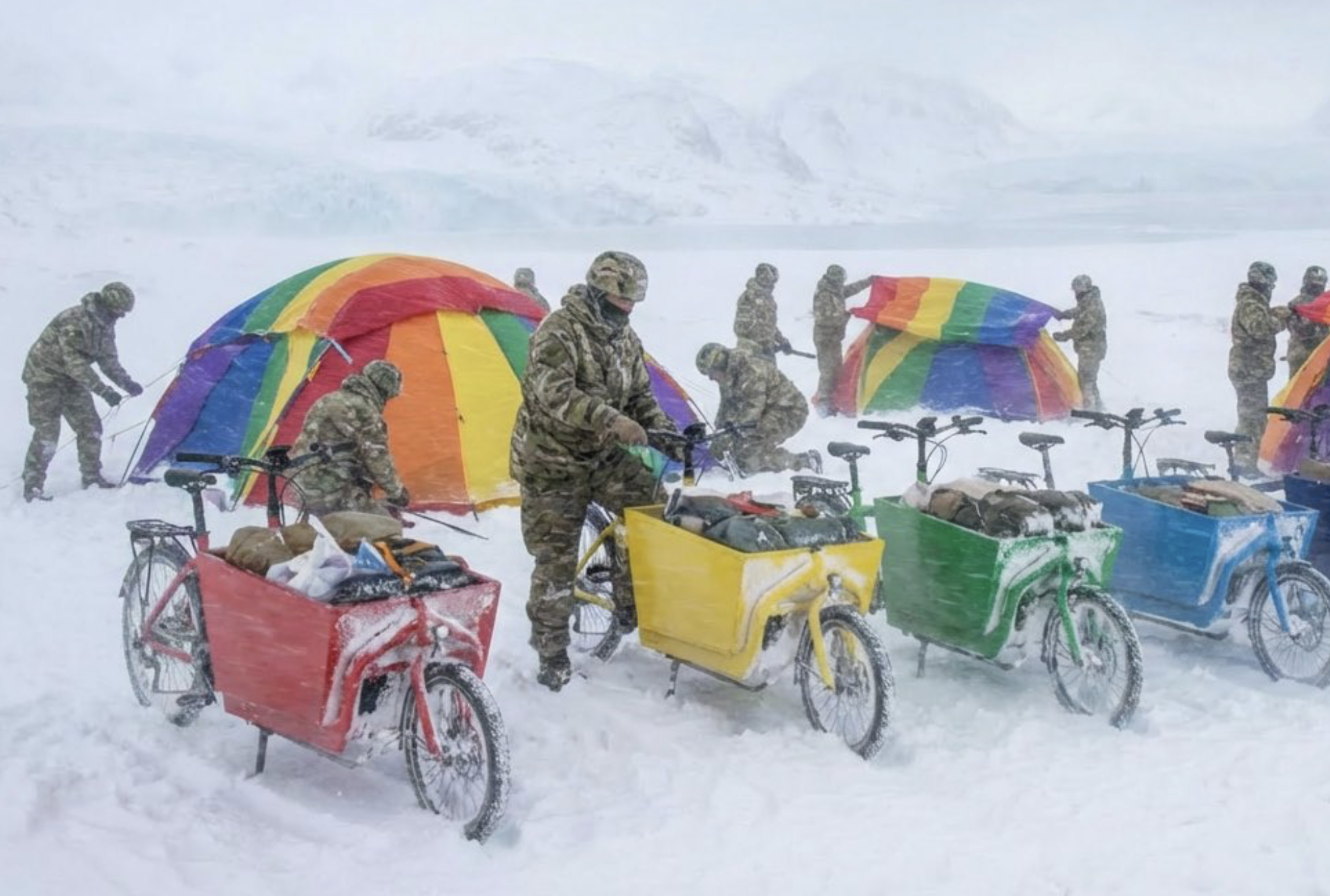 German soldiers in Greenland Blank Meme Template