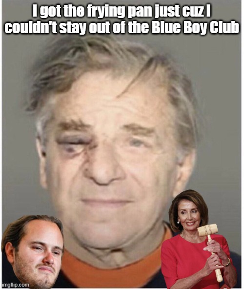 I got the frying pan just cuz I couldn't stay out of the Blue Boy Club | made w/ Imgflip meme maker