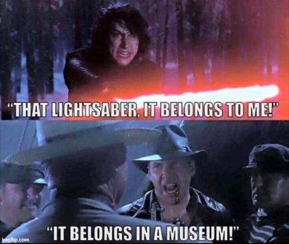 Touche Ben | image tagged in star wars,kylo ren | made w/ Imgflip meme maker