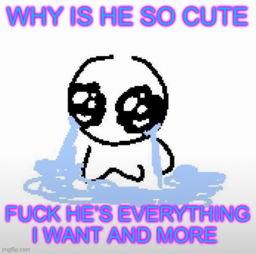 Hehe I get the prettiest boy to ever grace your presences and you don’t | WHY IS HE SO CUTE; FUCK HE’S EVERYTHING I WANT AND MORE | image tagged in me when | made w/ Imgflip meme maker