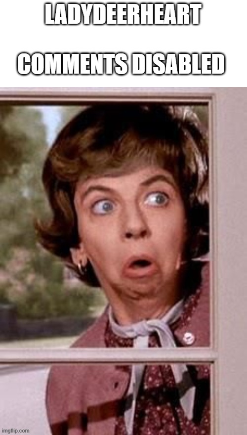 LADYDEERHEART; COMMENTS DISABLED | made w/ Imgflip meme maker