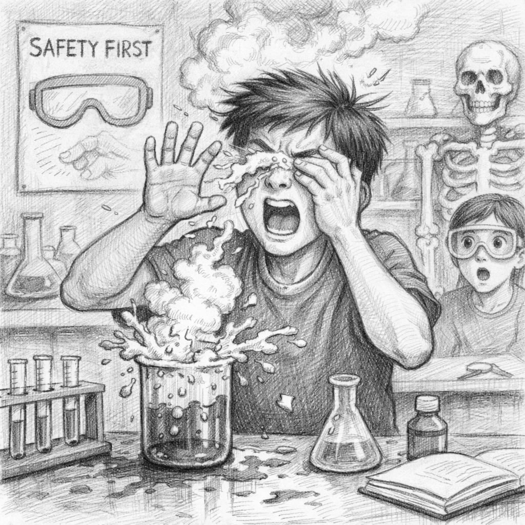 lab accident Blank Meme Template