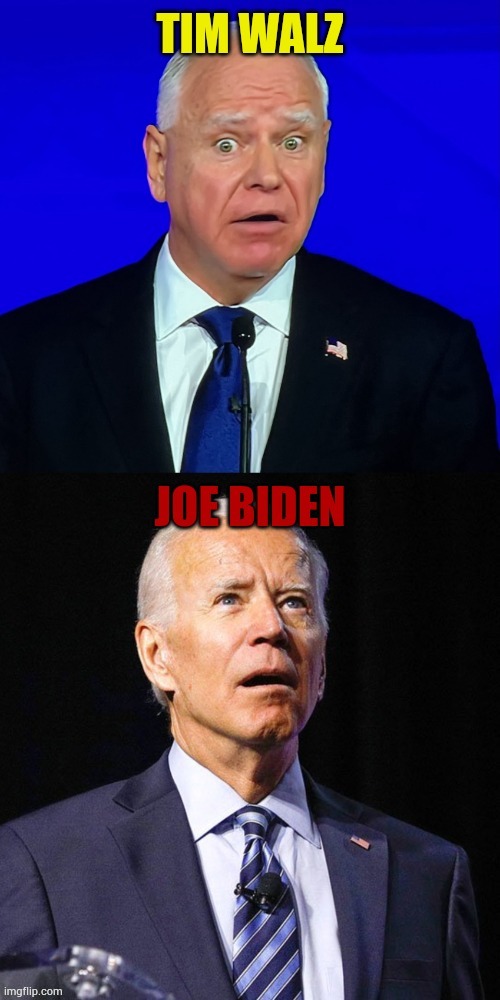 Democrat Duplicates | image tagged in memes,same,look,tim walz,joe biden worries,think about it | made w/ Imgflip meme maker