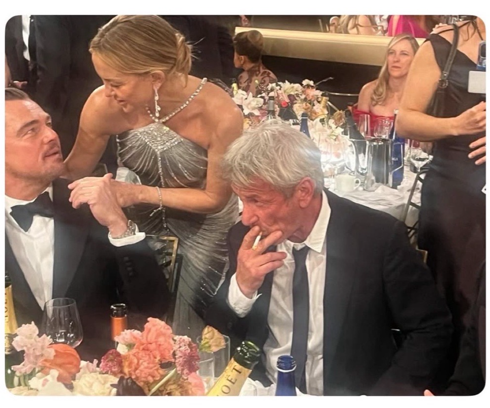 Sean Penn Golden Globes Blank Meme Template