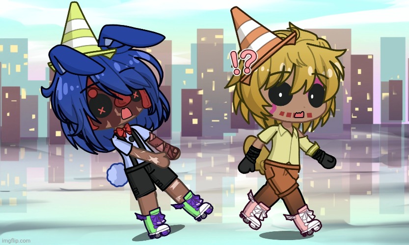 Chico, Bonnie, and the Faz-Skates | made w/ Imgflip meme maker