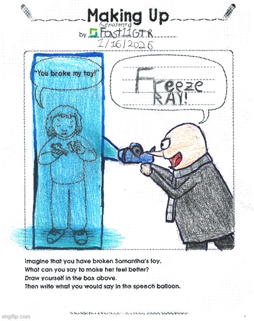 Average Gru Situation (2026 Remaster) | image tagged in random,despicable me,drawling,fanart,remaster,memes | made w/ Imgflip meme maker