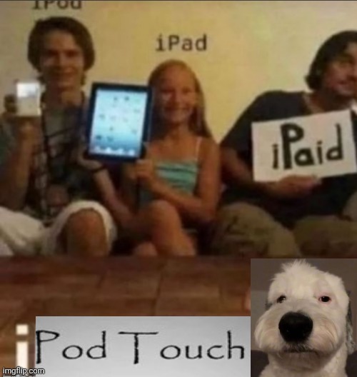 i blank | image tagged in i blank,ipod touch,memes | made w/ Imgflip meme maker