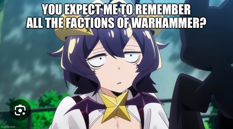 My friend is into Warhammer lore | YOU EXPECT ME TO REMEMBER ALL THE FACTIONS OF WARHAMMER? | made w/ Imgflip meme maker