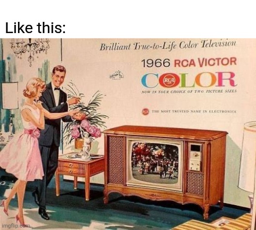 Like this: | made w/ Imgflip meme maker