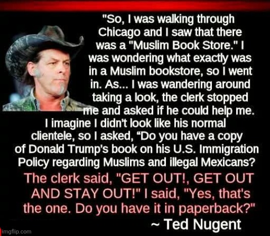 Muslim Bookstore | image tagged in muslim,book,store,president trump,immigration,ted nugent | made w/ Imgflip meme maker