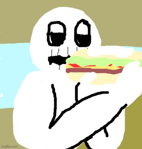 Man Eating Sandwich | image tagged in blank white template | made w/ Imgflip meme maker