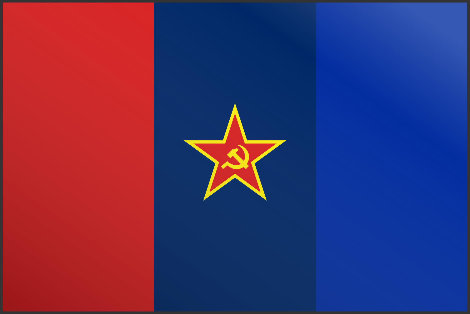 Indochina Flag Blank Meme Template