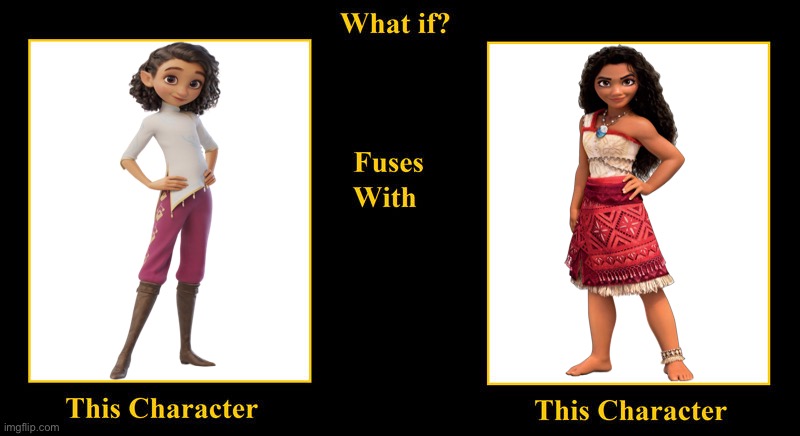 Ellian of Lumbria Fuses With Moana Waialiki (2) | image tagged in what if fuses,moana,disney princess,ellian,spellbound,moana waialiki | made w/ Imgflip meme maker